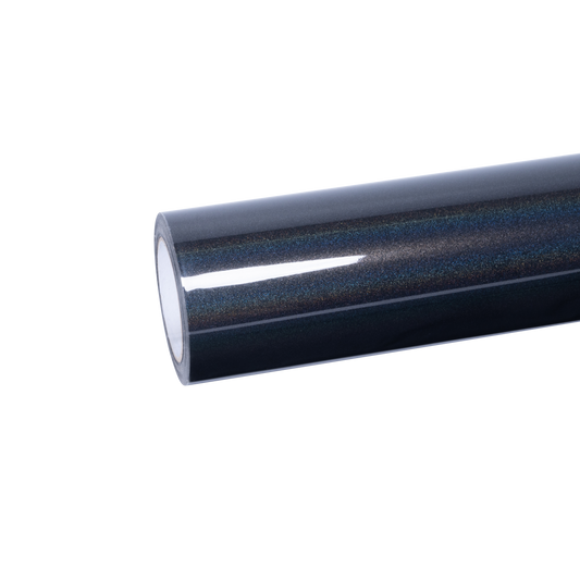 Rainbow Laser Black Chrome Car Vinyl Wrap