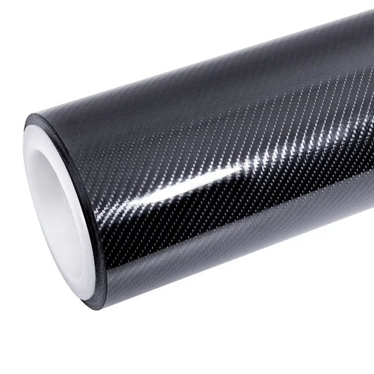 4D Carbon Fiber Gloss Black Fiber Car Vinyl Wrap