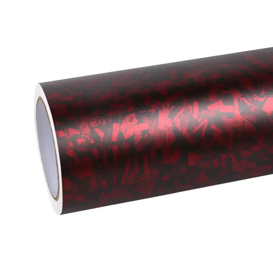 Carbon Fiber Matte Red Forging Fiber Car Vinyl Wrap