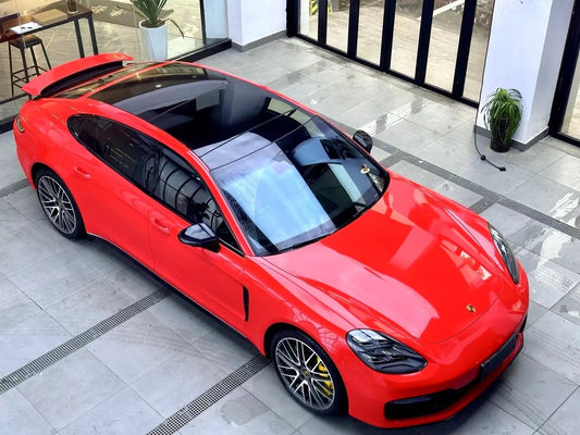 Crystal Gloss Ferrari Red Car Vinyl Wrap