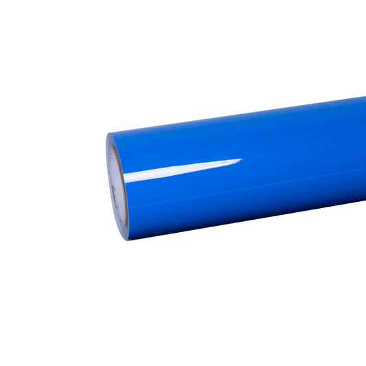 Crystal Gloss Shark Blue Car Vinyl Wrap PET