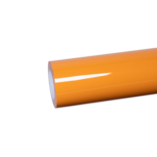 Crystal Gloss Mclaren Orange Car Vinyl Wrap