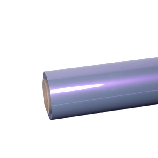 Dual Color Gloss Metallic Chameleon Pink Grey Car Vinyl Wrap