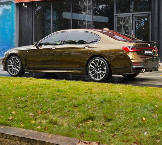 Metallic Gloss Ghost Ghost Midnight Gold Black Gold Car Vinyl Wrap