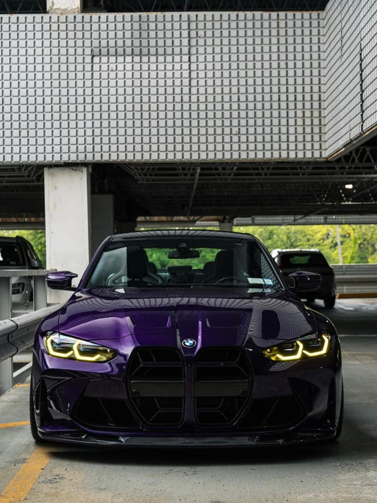 Metallic Gloss Ghost Midnight Purple Car Vinyl Wrap