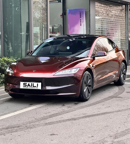 Liquid Gloss Black Magic Red Sailifilm Car Vinyl Wrap