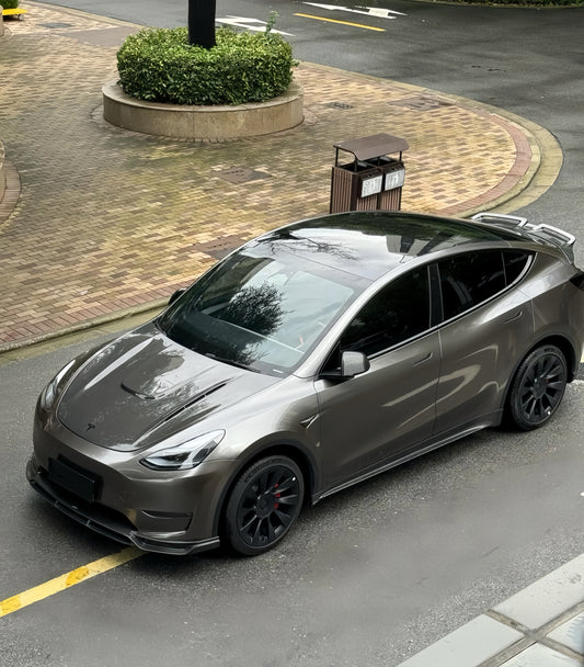 Liquid Gloss Metallic Platinum Tungsten Chrome Car Vinyl Wrap