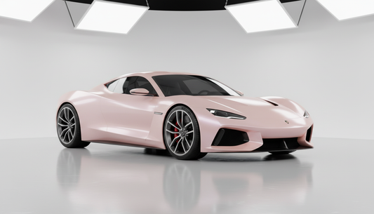 Rainbow Laser Gloss Metallic Laser Light Pink Car Vinyl Wrap