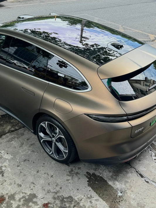 Ultra Matte Coffee Brown Car Vinyl Wrap