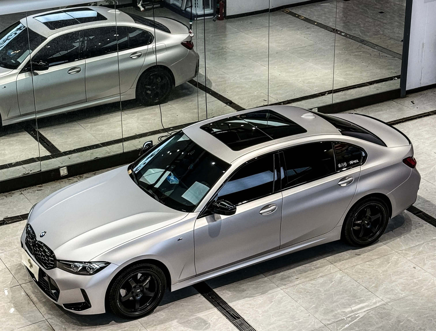 Ultra Matte Metallic Satin Silver Car Vinyl Wrap