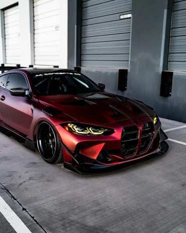 Ultra Matte Satin Chrome Metallic Romance Red Car Vinyl Wrap