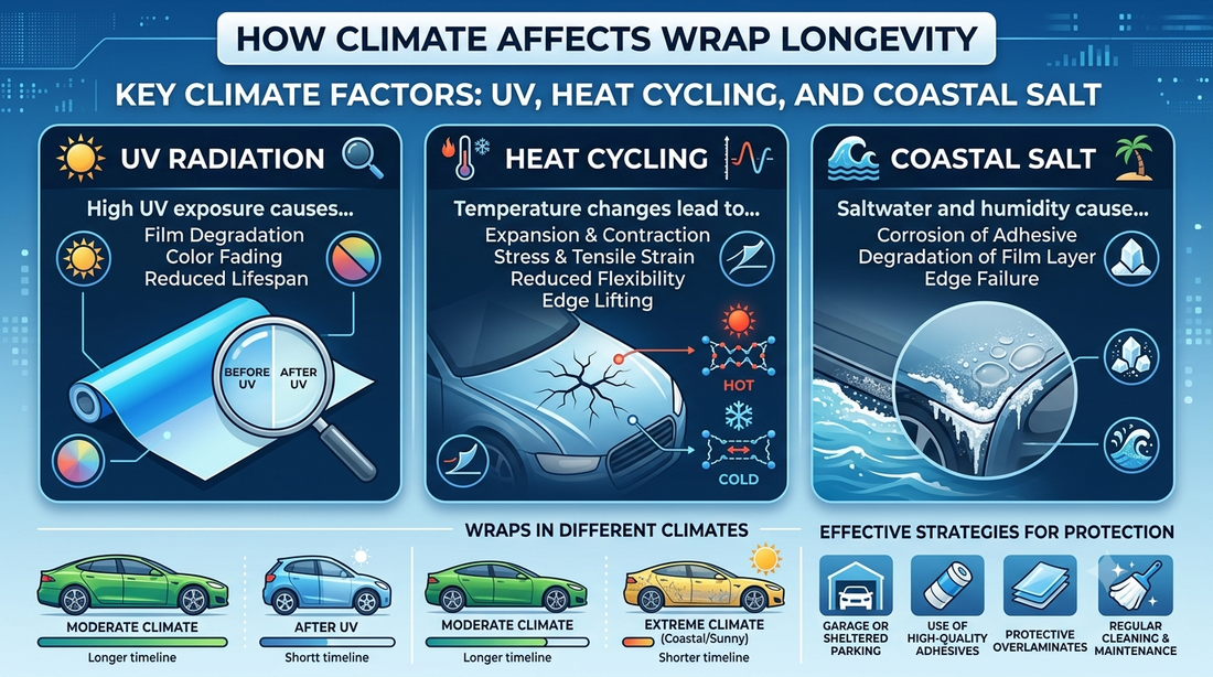 How Climate Affects Wrap Longevity: UV, Heat Cycling, and Coastal Salt
