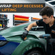 How to Wrap Deep Recesses Without Lifting