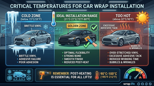 Minimum Temperature to Install a Car Wrap