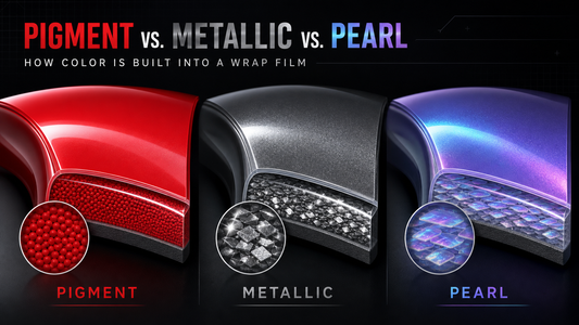 Pigment vs. Metallic vs. Pearl: How Color Is Built Into a Wrap Film
