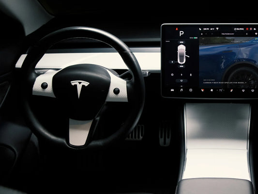 Tesla Interior Carbon Fiber Wrap Ideas