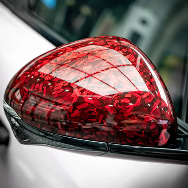 Carbon Fiber Gloss Red Forged Car Vinyl Wrap