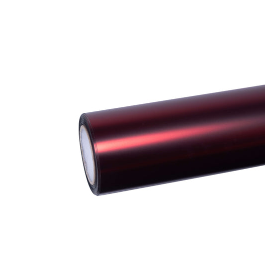 Ultra Matte Satin Chrome Metallic Romance Red Car Vinyl Wrap