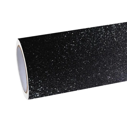 Diamond Glitter Black Car Vinyl Wrap
