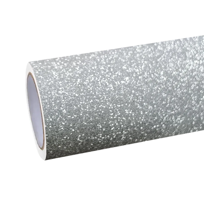 Diamond Glitter Silver Car Vinyl Wrap