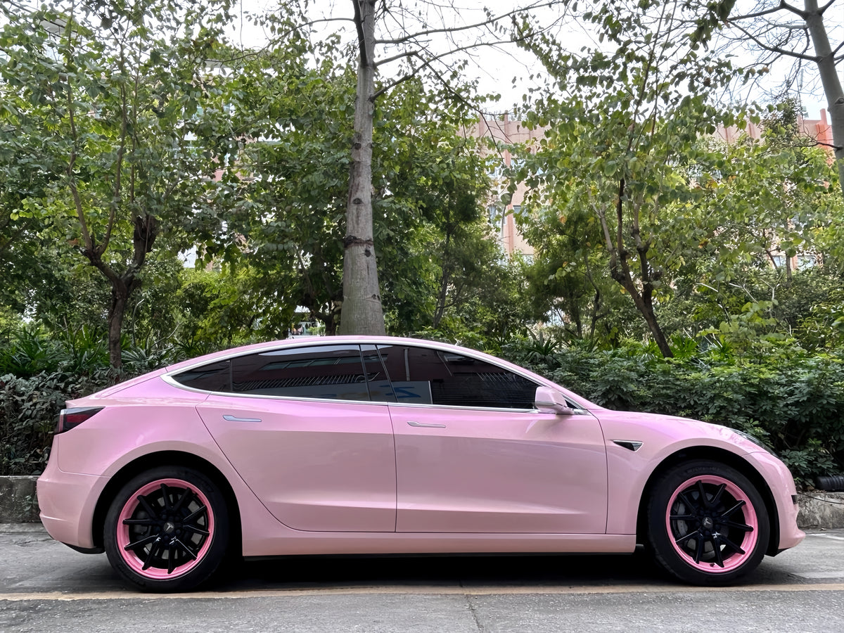 Dual Color Dreamy Carmine Pink Sailifilm Car Vinyl Wrap