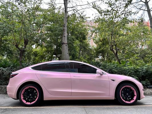 Dual Color Dreamy Carmine Pink Sailifilm Car Vinyl Wrap