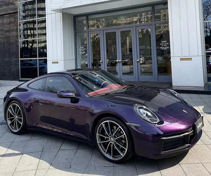 Metallic Midnight Purple Car Vinyl Wrap