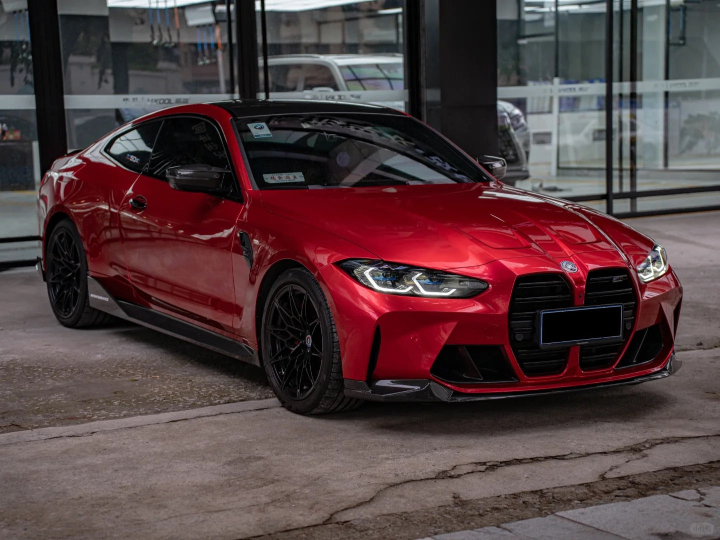 Metallic Vampire Red Car Vinyl Wrap