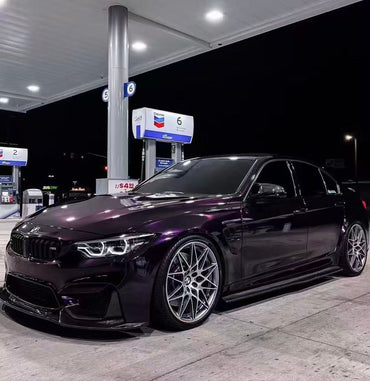 Metallic Gloss Ghost Midnight Purple Car Vinyl Wrap