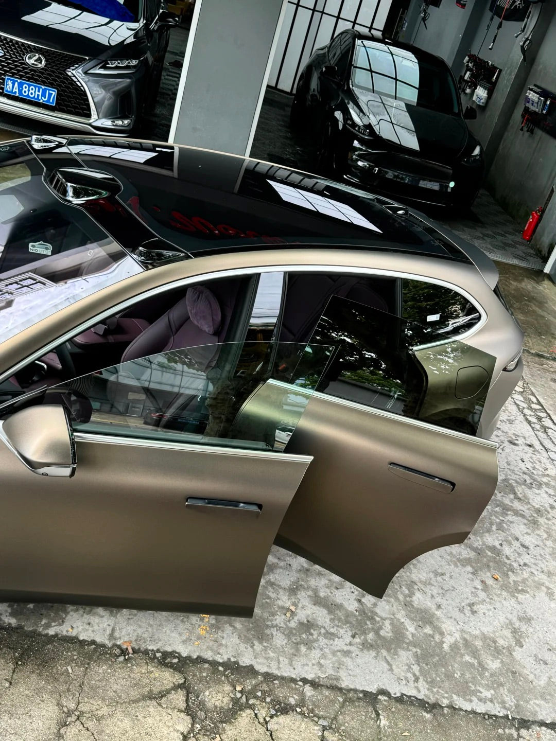 Ultra Matte Coffee Brown Car Vinyl Wrap