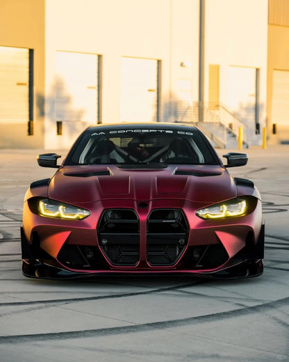 Ultra Matte Satin Chrome Metallic Romance Red Car Vinyl Wrap